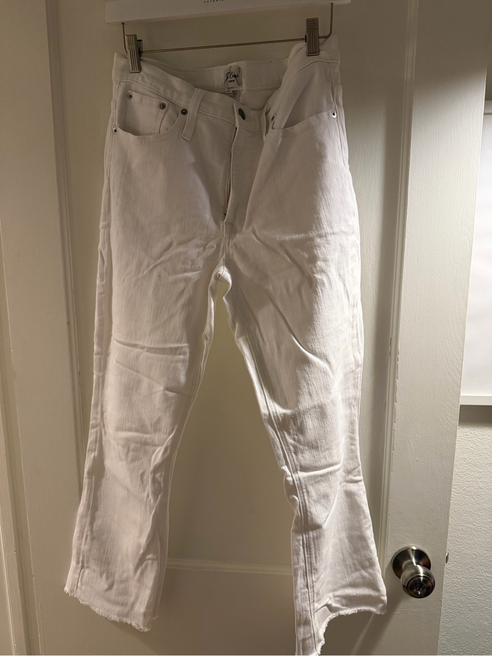 J. Crew Women’s White Boot-Cut Jeans
